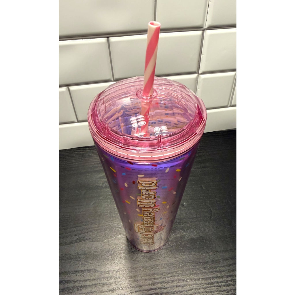 Disney Eats x Starbucks Walt Disney World Donut 24 oz Tumbler Pink NEW
