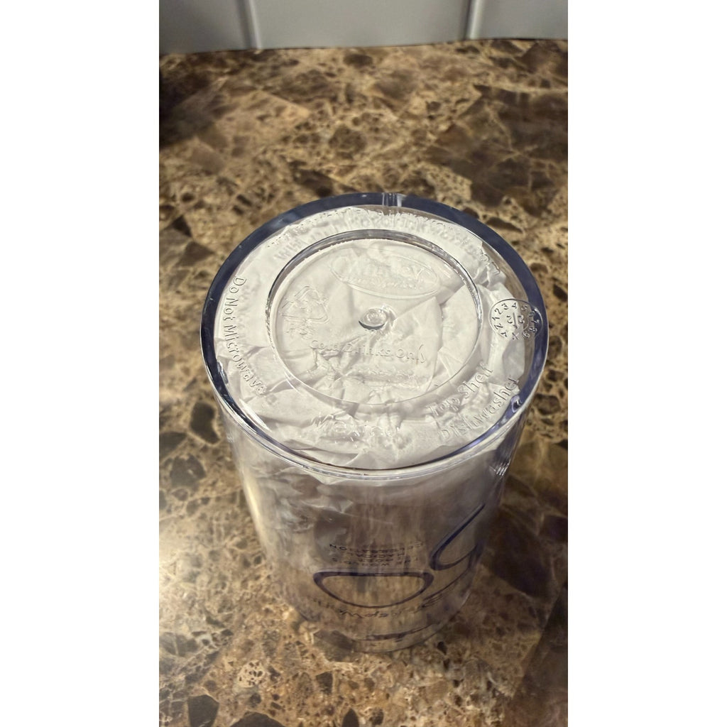 Walt Disney World 50th Anniversary Clear Plastic Cups - NEW Set of 8