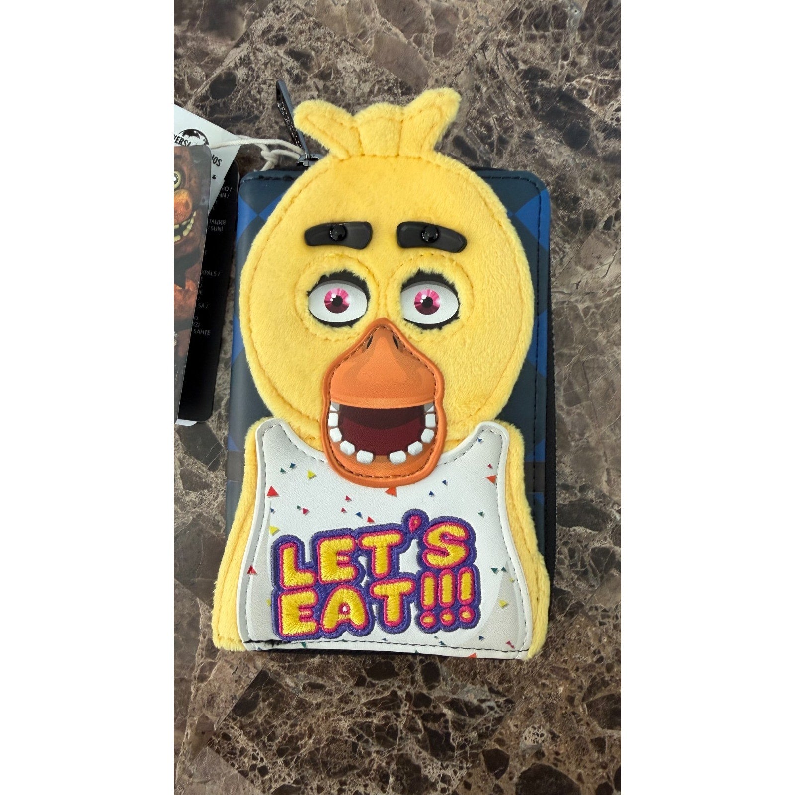 Loungefly Five Nights at Freddy's Chica Plush Small Zip Wallet NWT