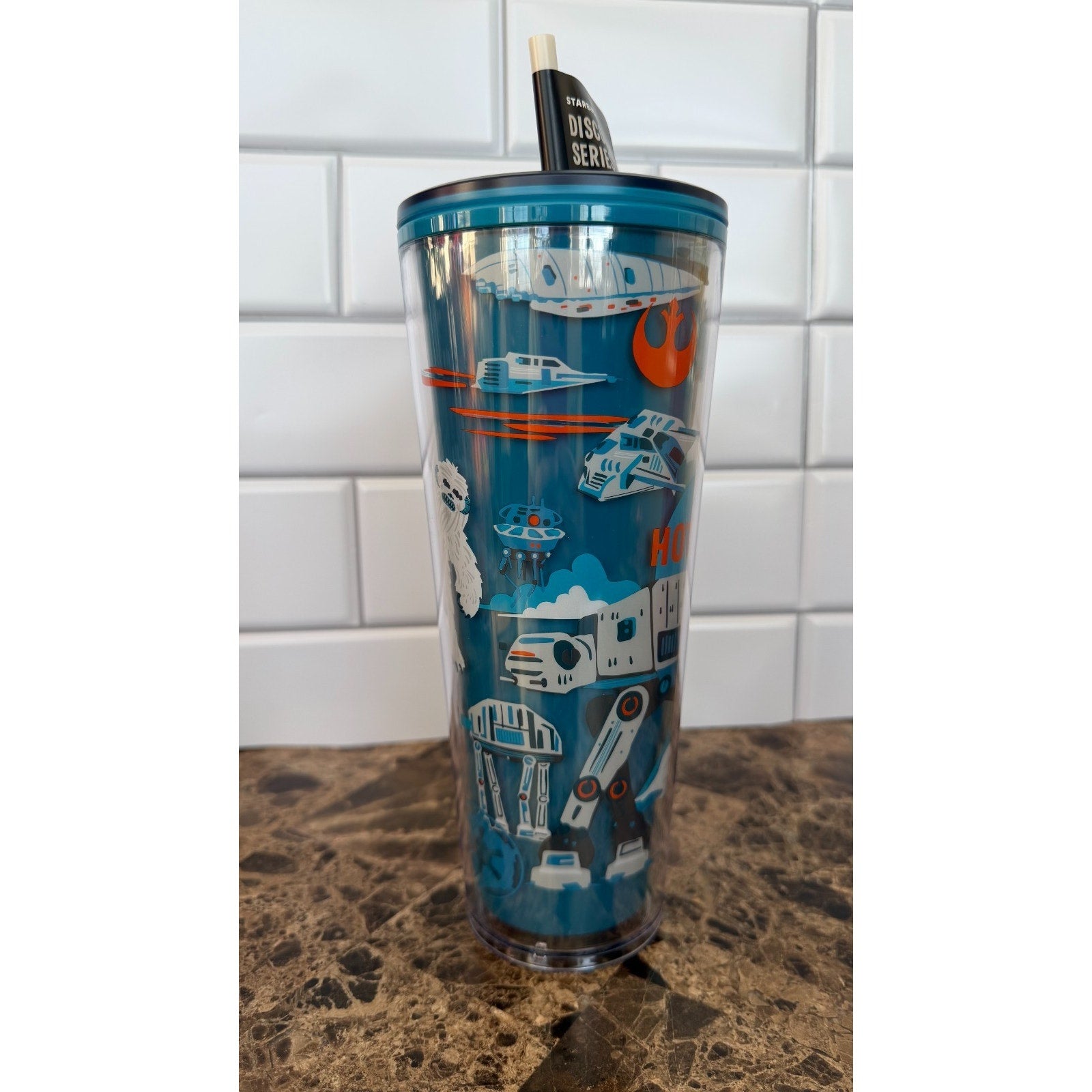Disney Parks Starbucks Star Wars HOTH Discovery Series Tumbler 24oz NEW