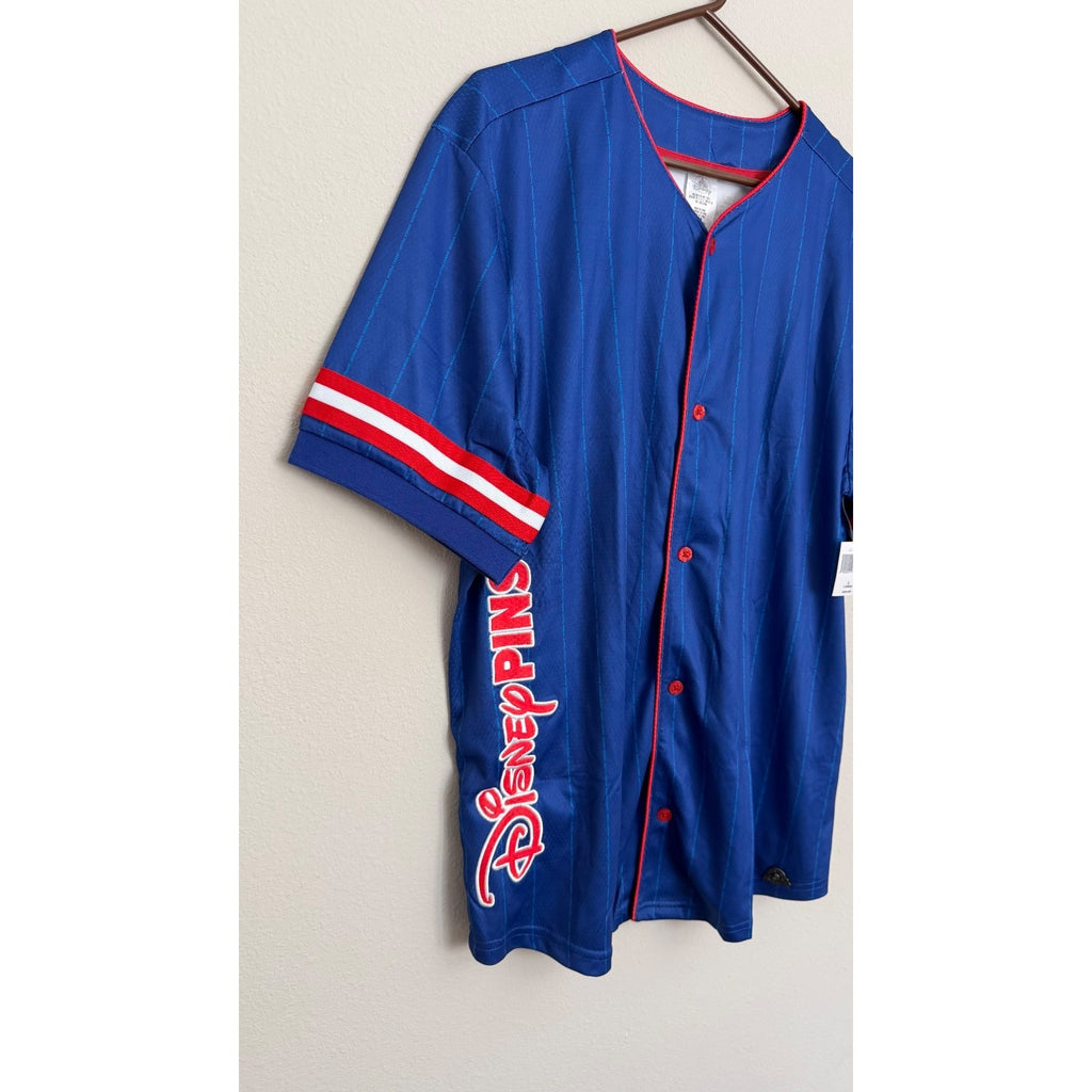 NEW Disney Pin Trading 25th Anniversary Baseball Jersey - Adult Large