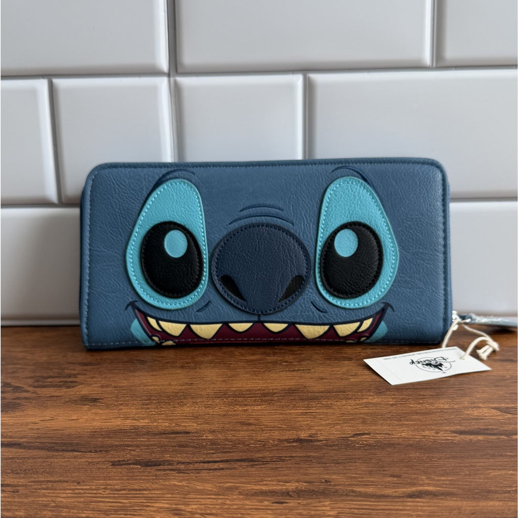 Disney Parks x Loungefly Stitch Zip-Around Wallet NWT