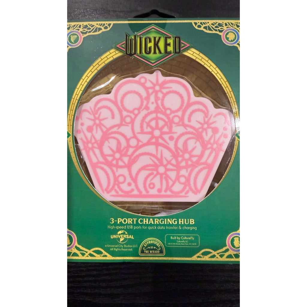 Wicked Glinda 3-Port High Speed USB Charging Hub NEW