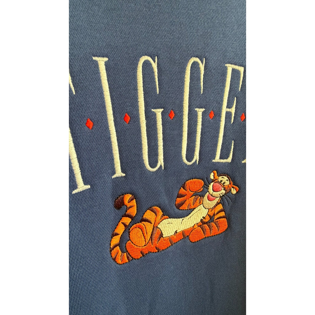 NEW Disney Parks Tigger Embroidered Pullover Sweatshirt Large