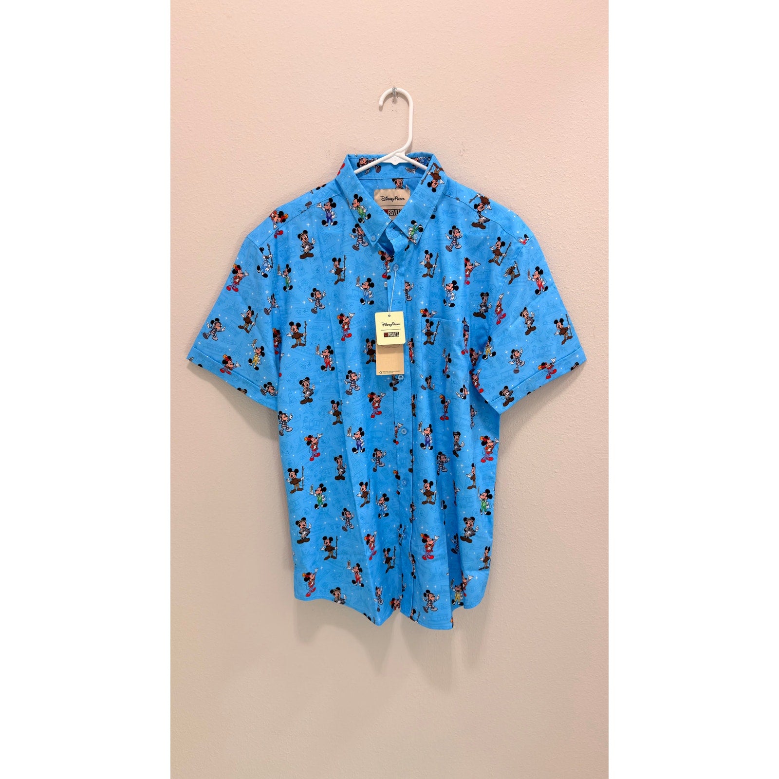 NWT Disney Parks 2025 RSVLTS Mickey Mouse Men’s Shirt - Large