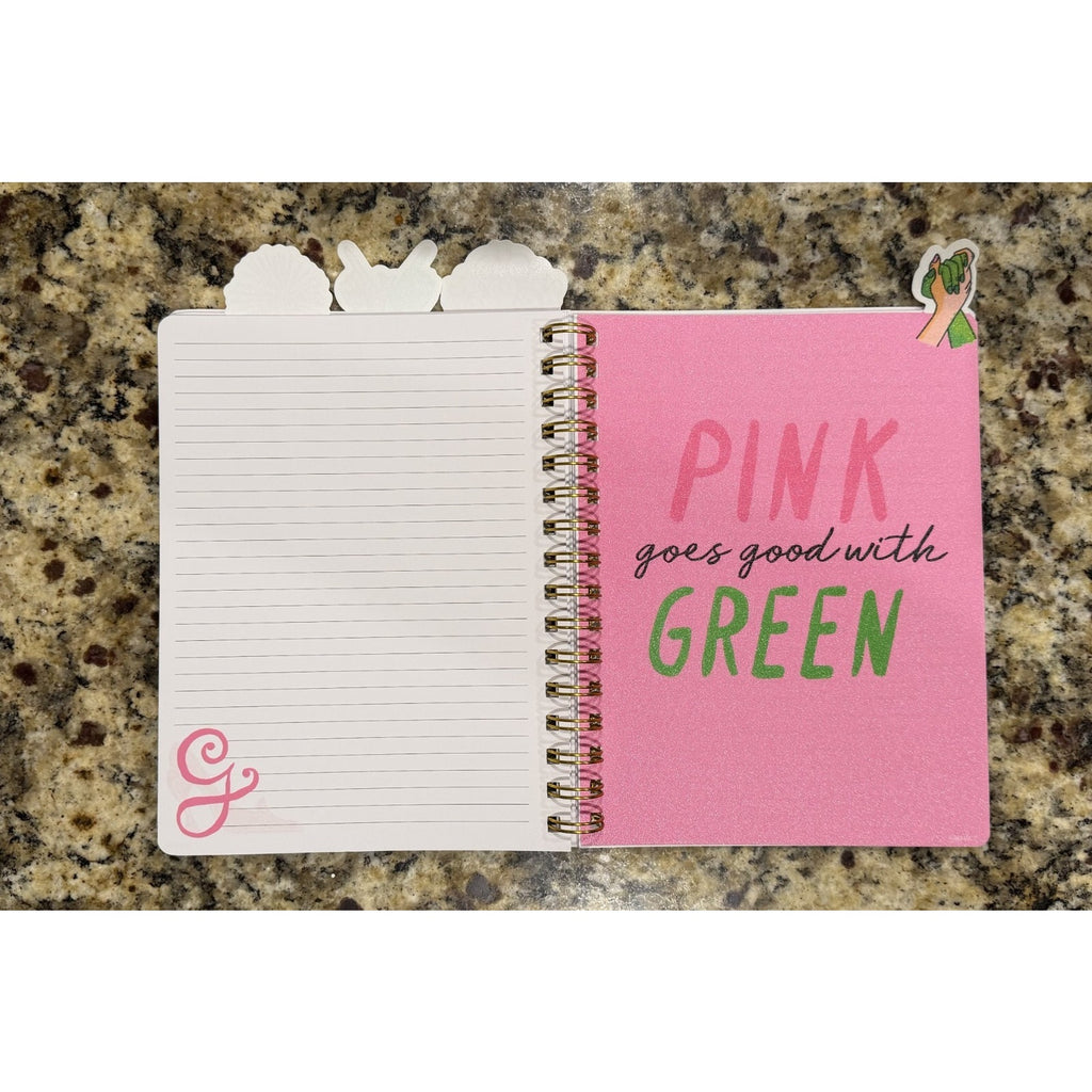 NEW Wicked Musical Glinda Pink Tabbed Journal Diary Notebook