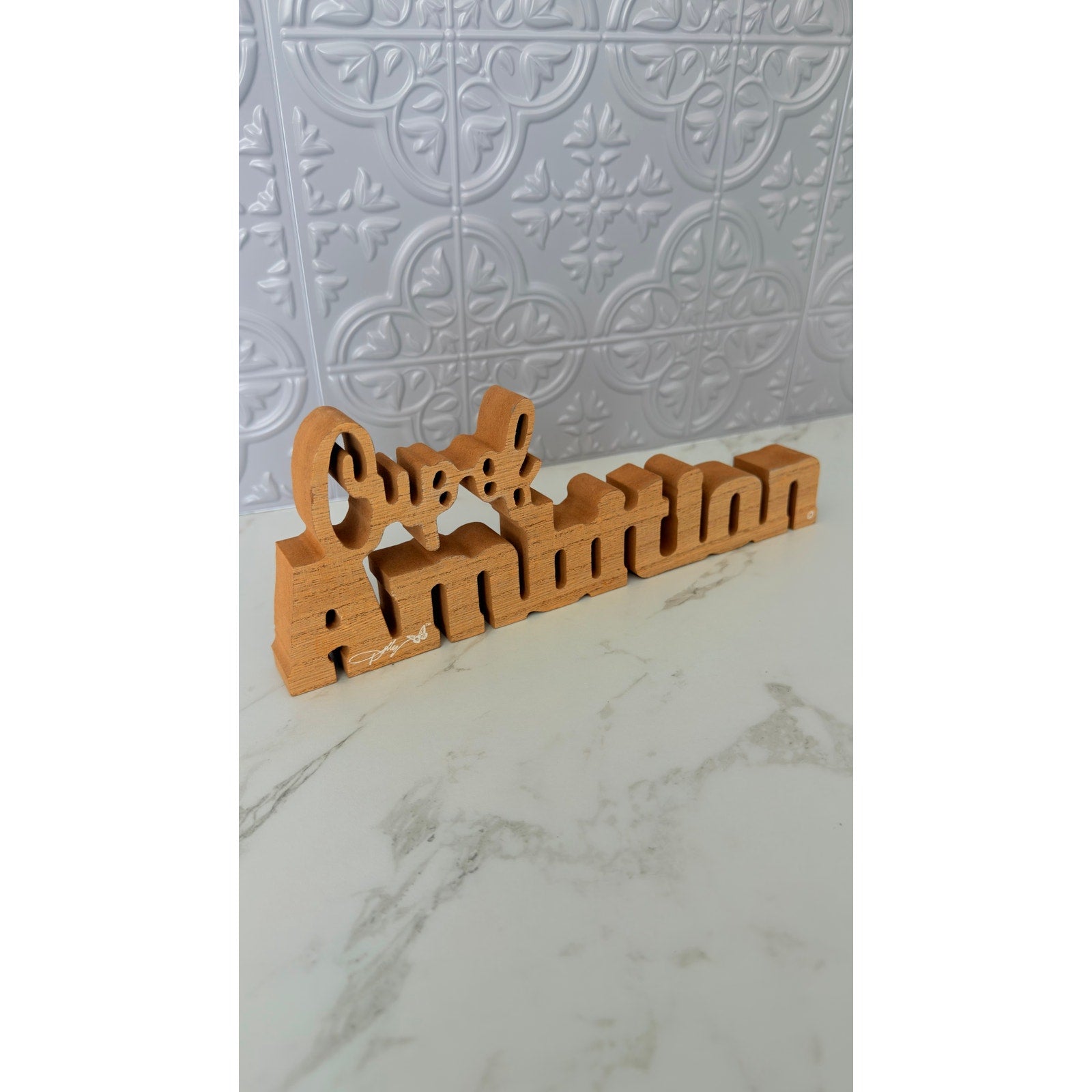 Dolly Parton "Cup of Ambition" Wooden Block Desk Decor Sign NEW