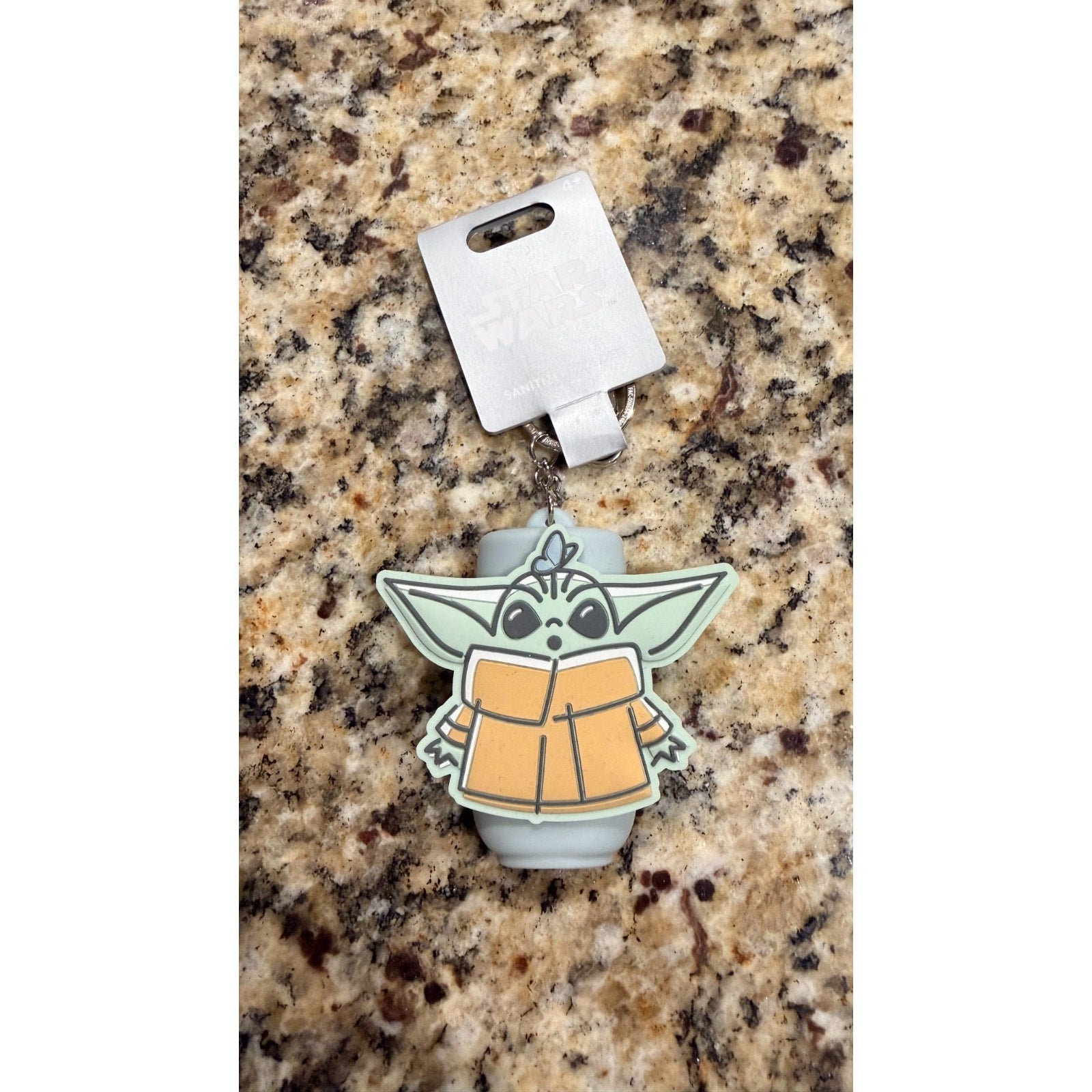 NWT Disney Parks Grogu "The Child" 1 fl oz Sanitizer Holder & Keychain