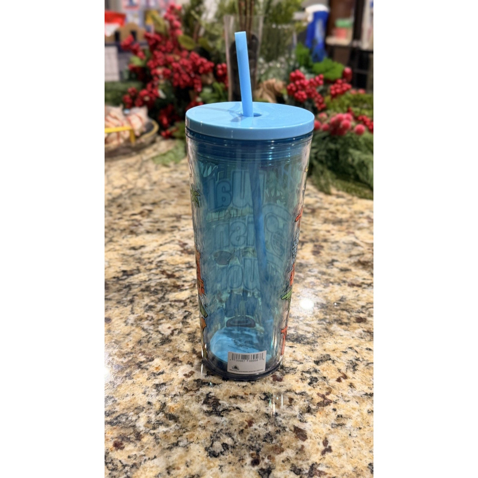 NEW Disney Parks Walt Disney World 2025 Four Parks 20oz Clear Plastic Tumbler