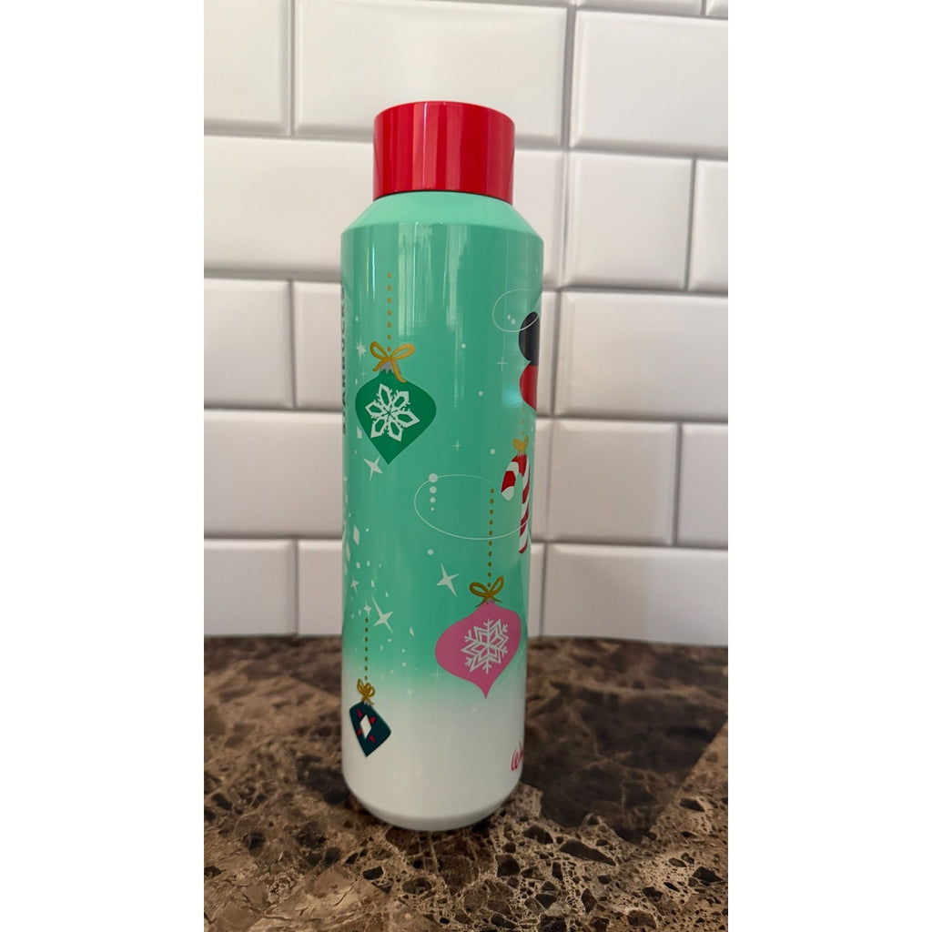 Disney Parks x Starbucks Mickey Holiday Ornaments Water Bottle - NEW
