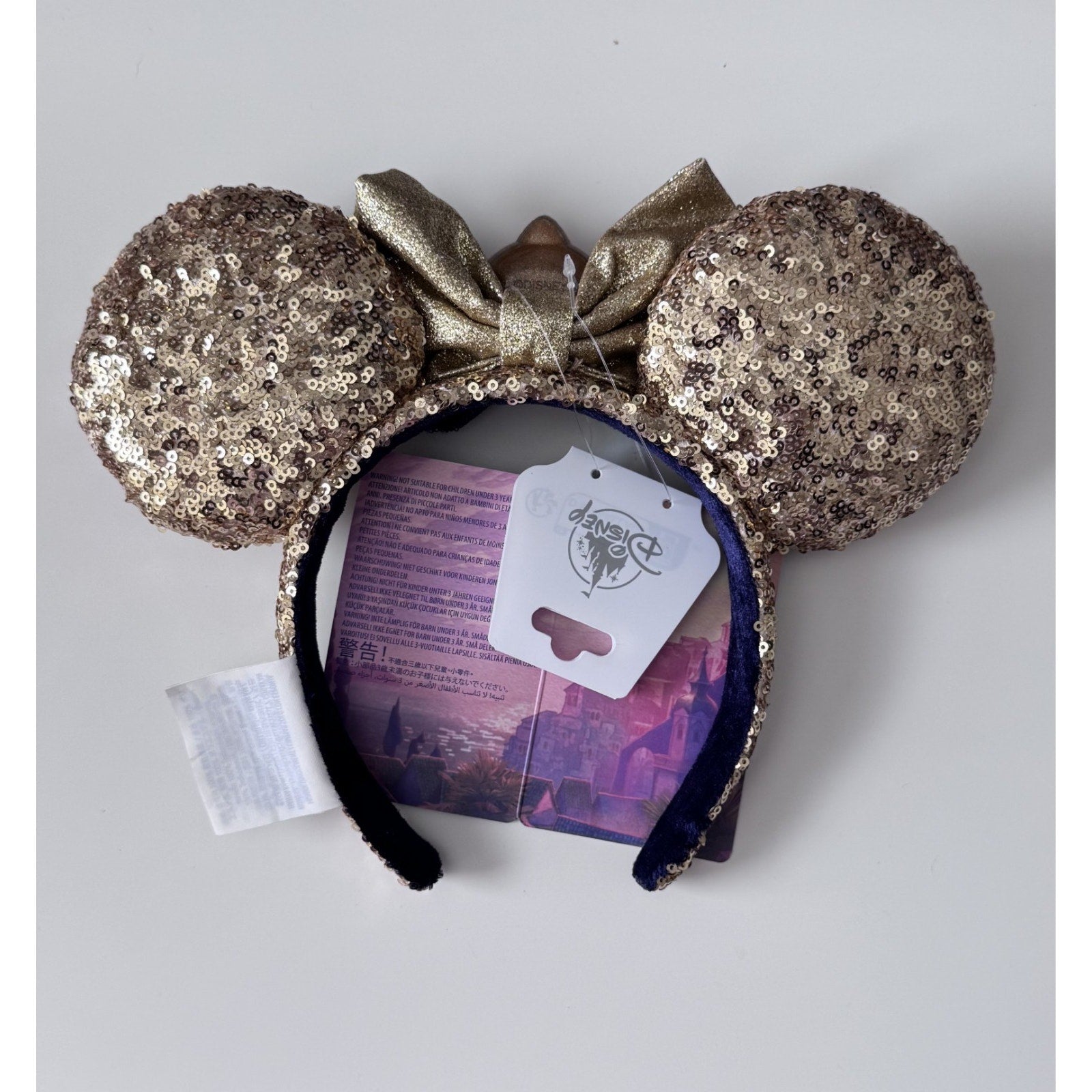 Disney Wish Loungefly Mini Backpack Wallet & Sequin Ears NWT Glow Star Asha