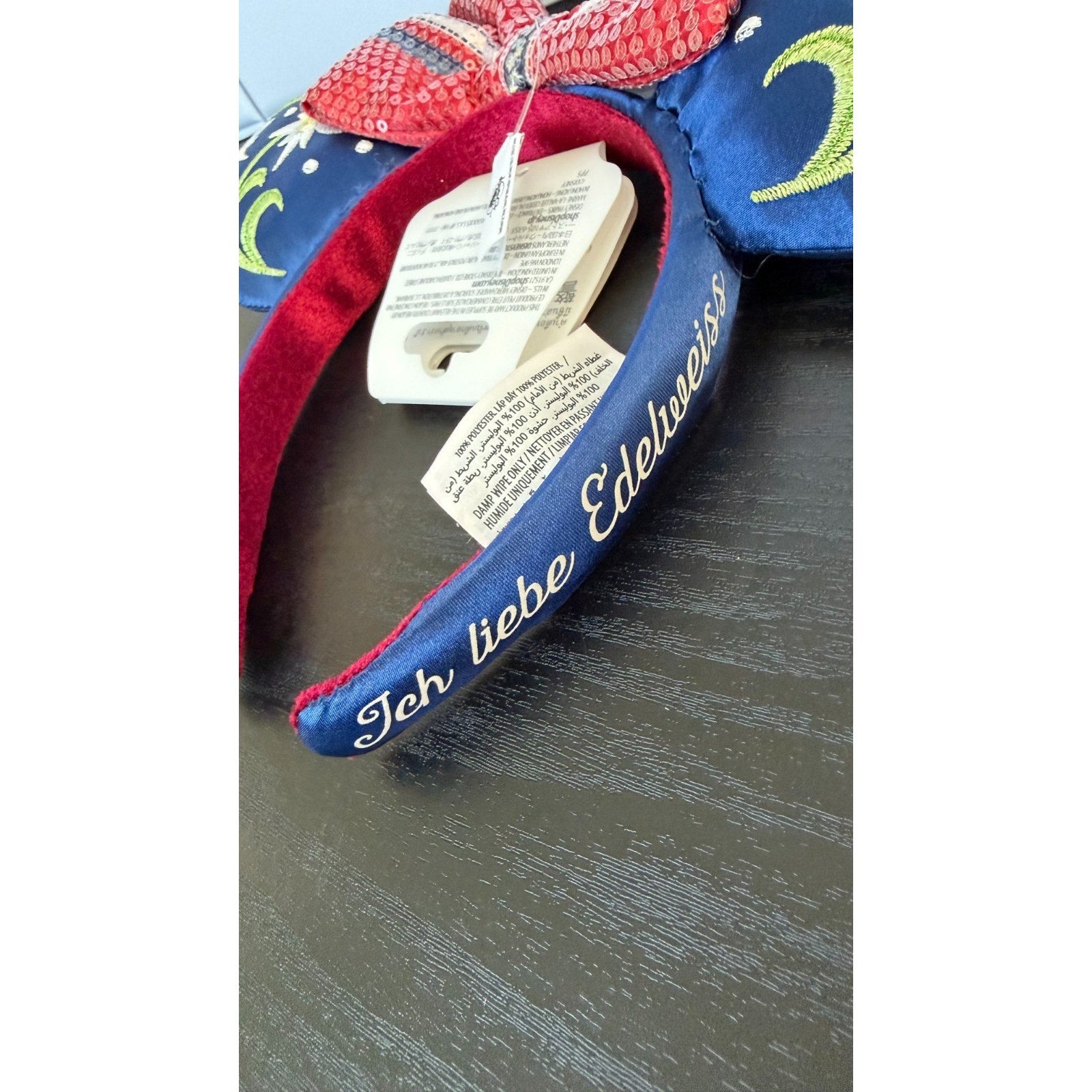 NEW Disney Epcot World Showcase Germany Pavilion Floral Minnie Ears Headband