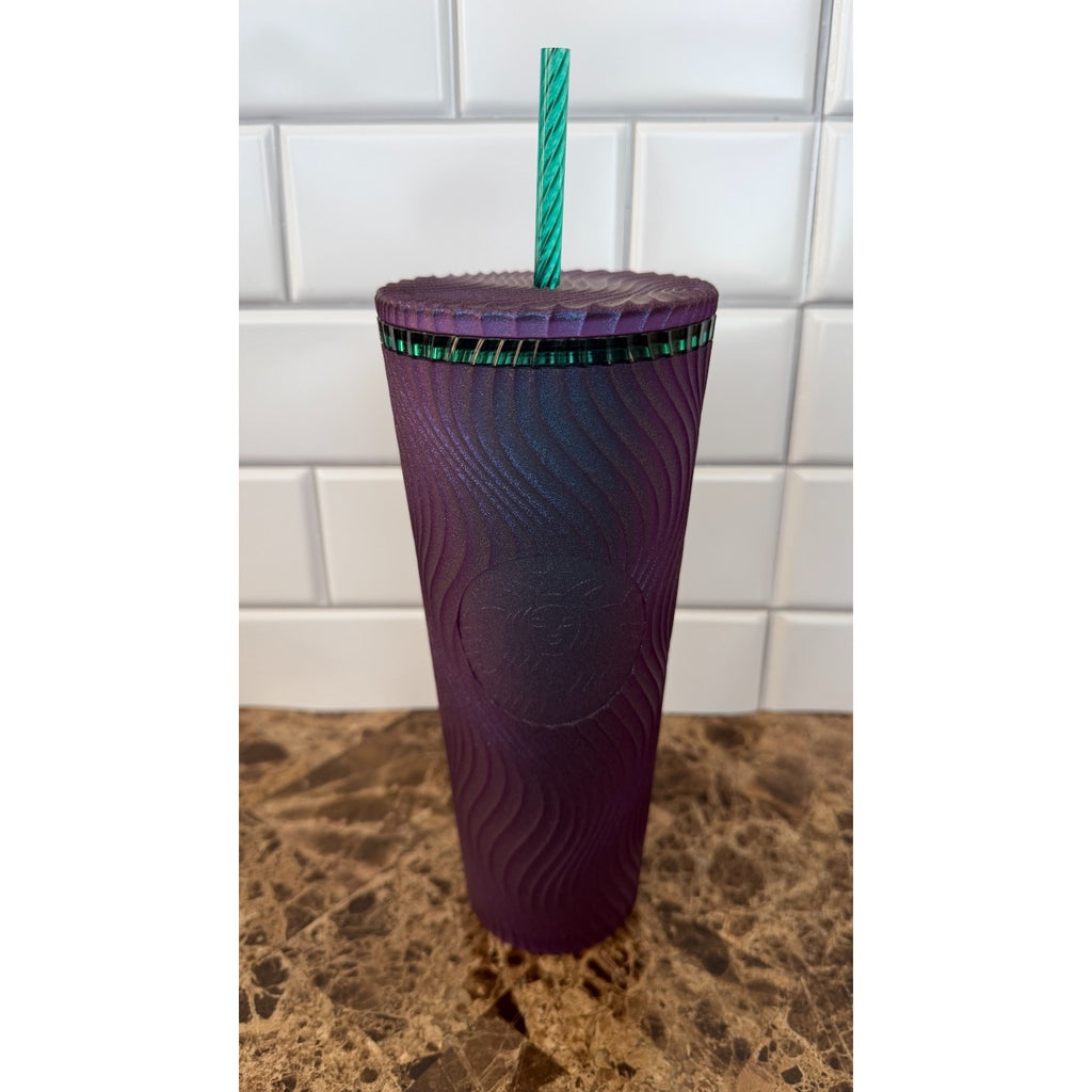 Starbucks 2025 Purple & Green Swirl Siren Venti Tumbler - NEW