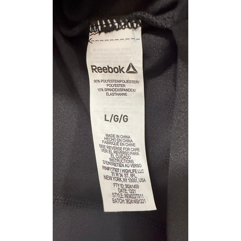 NWOT Reebok Men's Black No Obstacles Performance Tee - Large