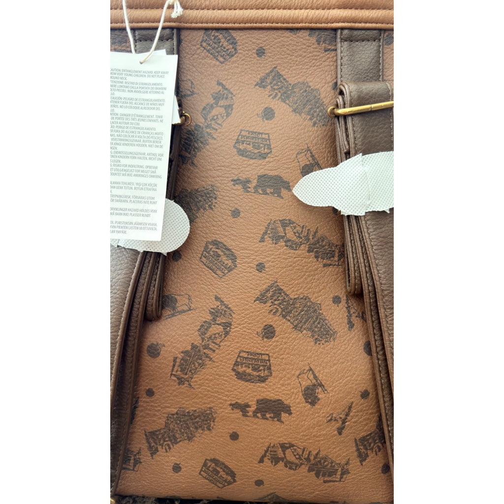 Disney Parks x Loungefly Wilderness Lodge Resort Embossed Backpack & Ear Set NEW