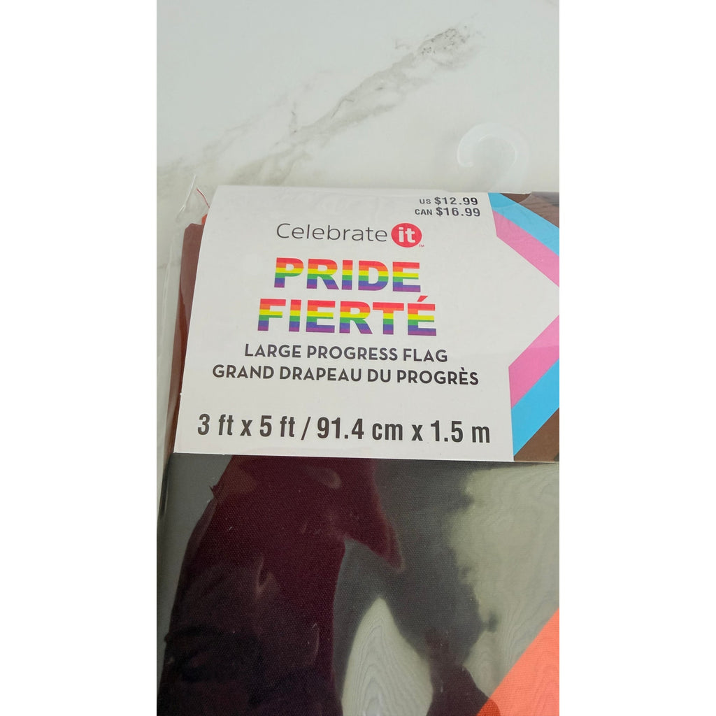 Celebrate It Large Progressive Pride Flag 3 ft x 5 ft Outdoor Indoor Banner NWT