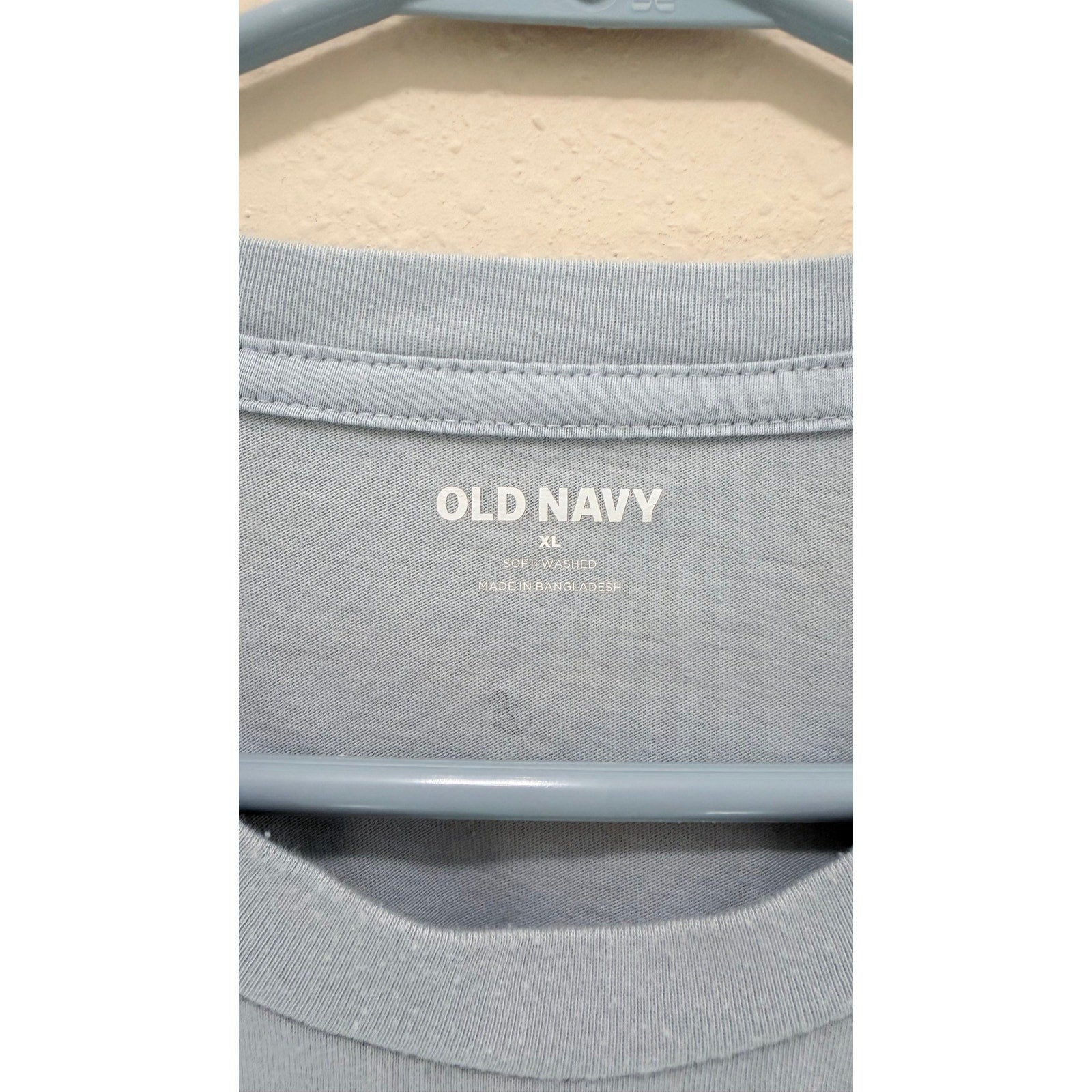 Old Navy Men's Soft-Washed Crew-Neck Tee – Anchor Print – Large – Preowned
