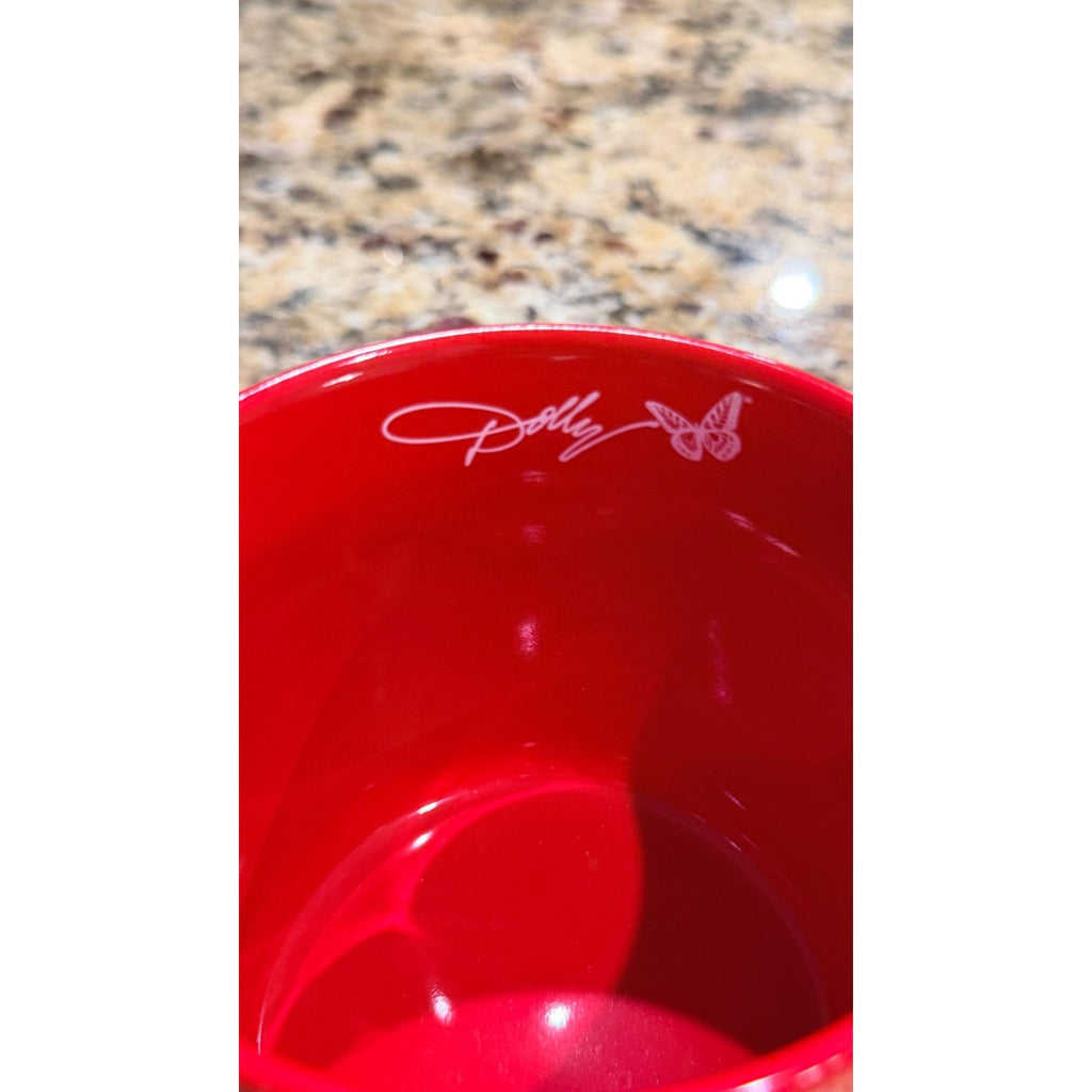 NWT Dolly Parton "Holly Dolly" 16 oz Holiday Mug — Red