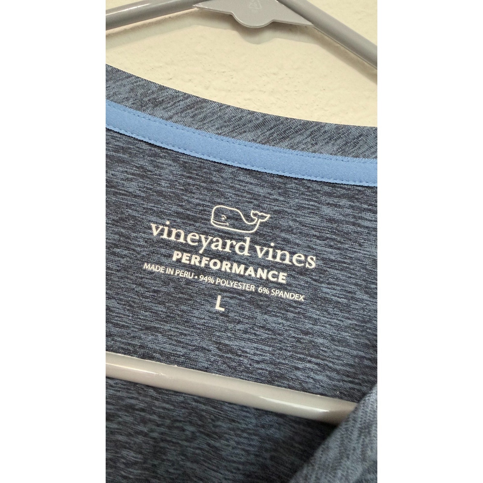 NWT Vineyard Vines Hockey Sticks Long-Sleeve Harbor Performance Tee Adult L