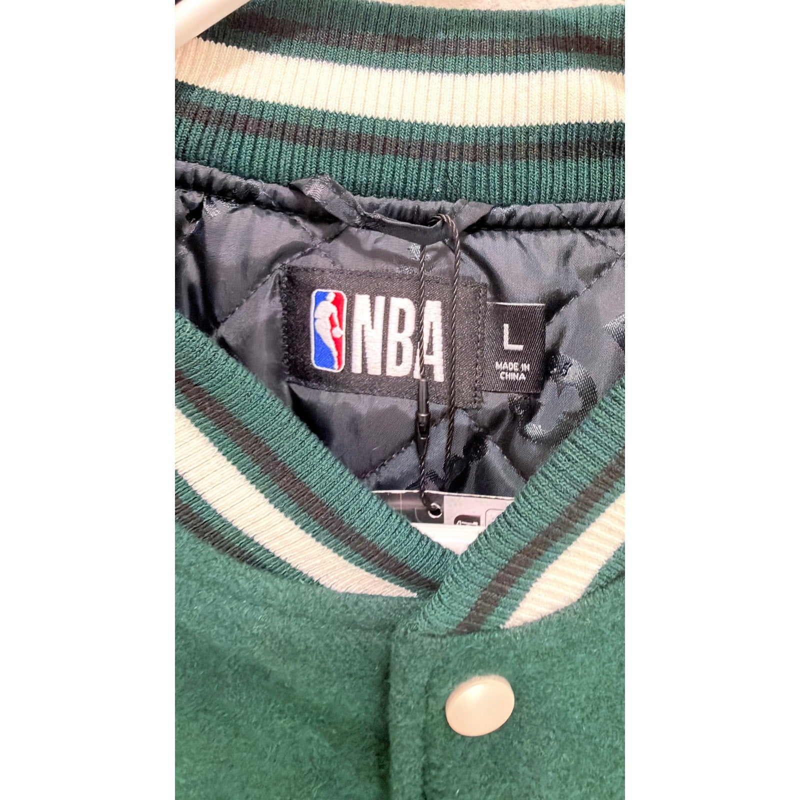 NWT Primark NBA Boston Celtics Varsity Jacket - Large