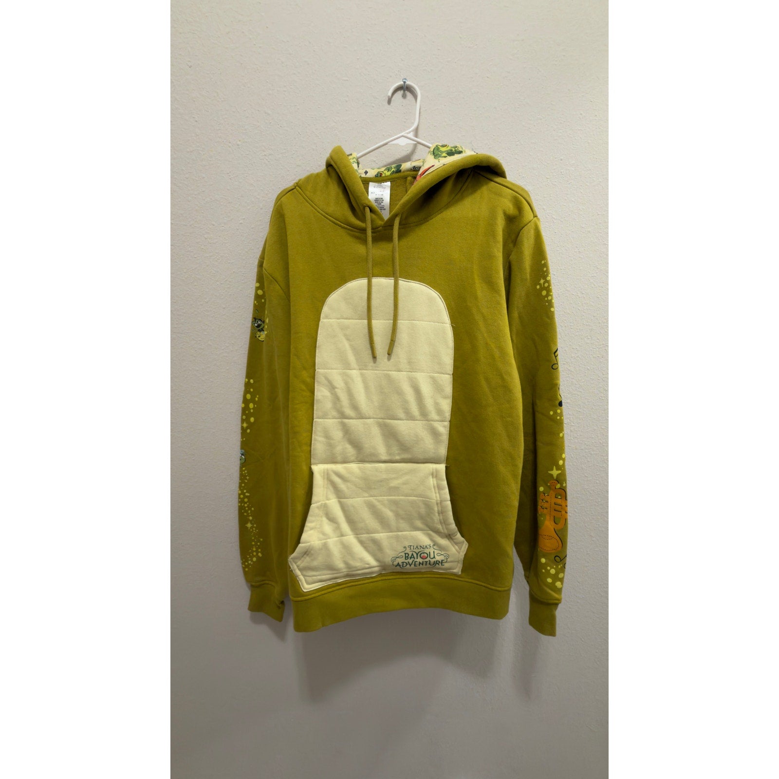Tiana's Bayou Adventure Louis Costume Pullover Hoodie NWT Adult Large