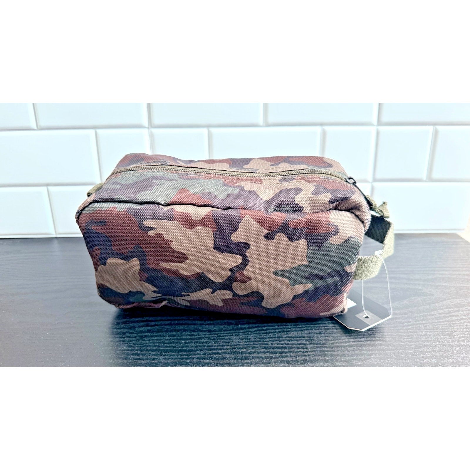 Levi Strauss Camo Toiletry Kit / Dopp Bag | Travel Carrying Strap NWT