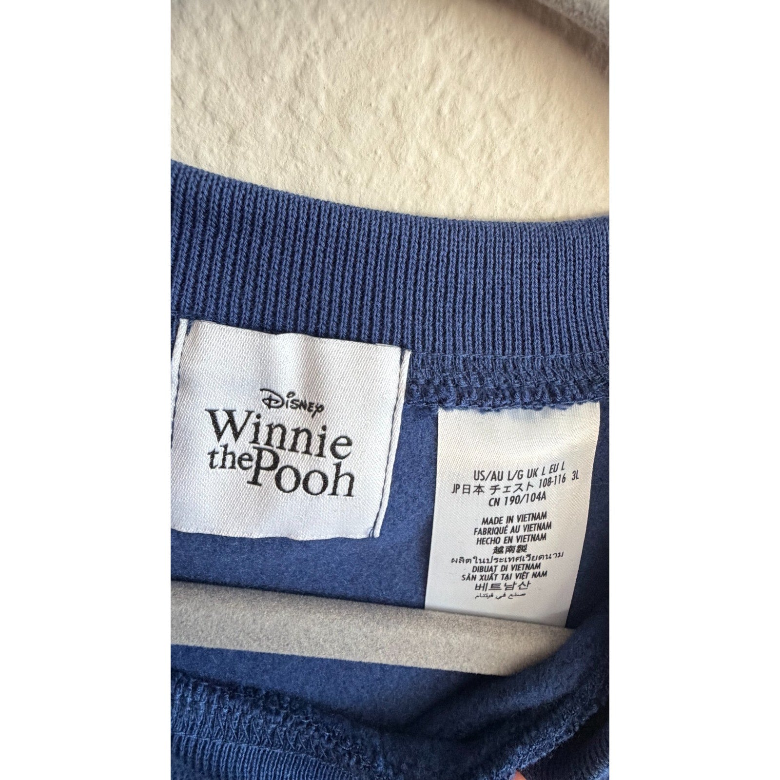NEW Disney Parks Tigger Embroidered Pullover Sweatshirt Large