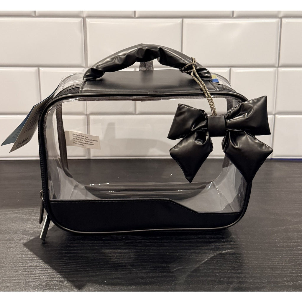 NEW Open Story™ Black & Clear Toiletry Kit and Bag