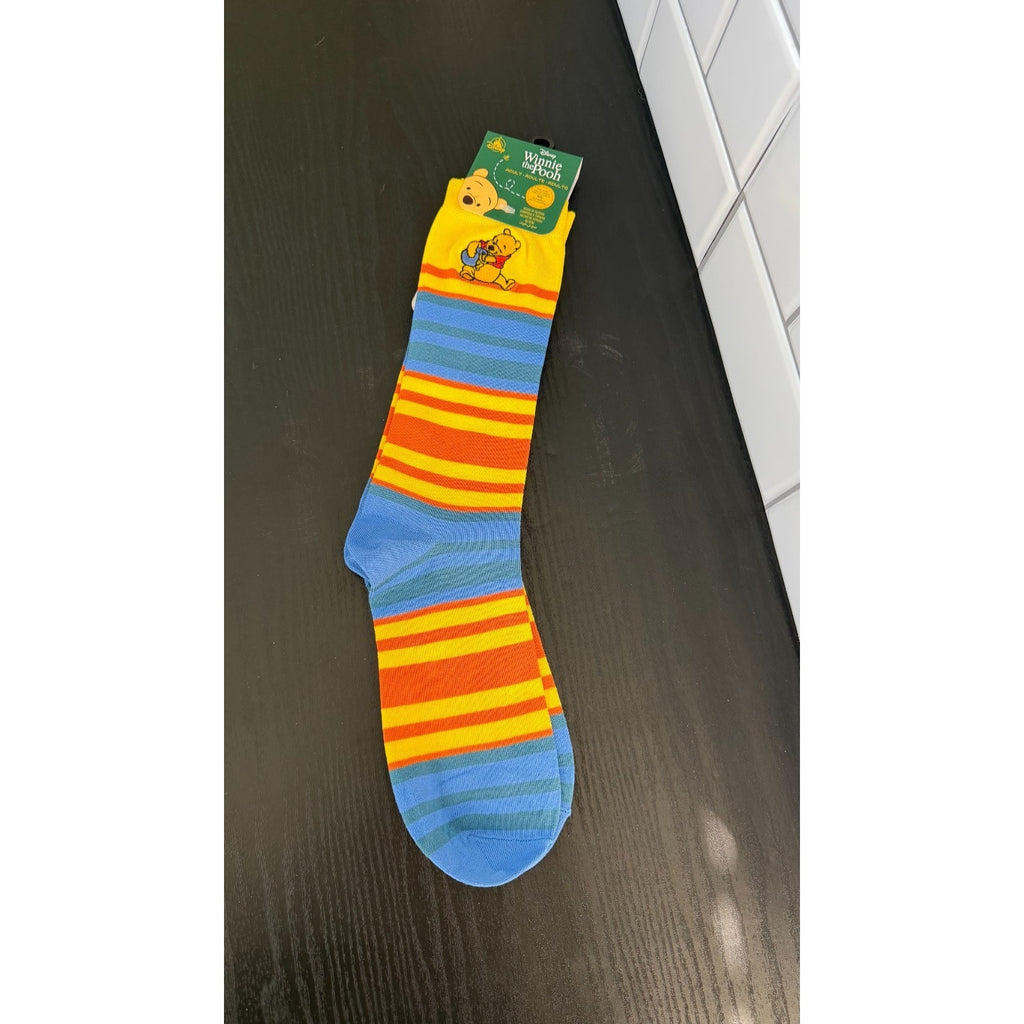 NEW Disney Winnie the Pooh Adult Striped Socks - One Size