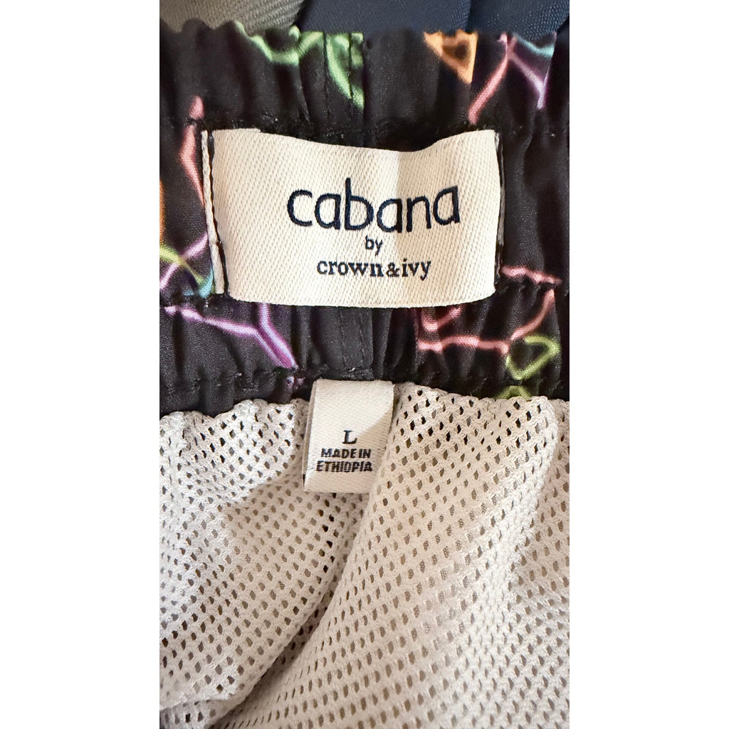 Cabana by Crown & Ivy Neon Party Swim Trunks – Men's Large Preowned