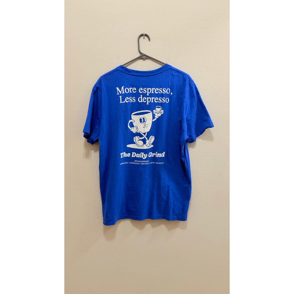 Old Navy "More Espresso, Less Depresso" Graphic Tee Adult Large Preowned
