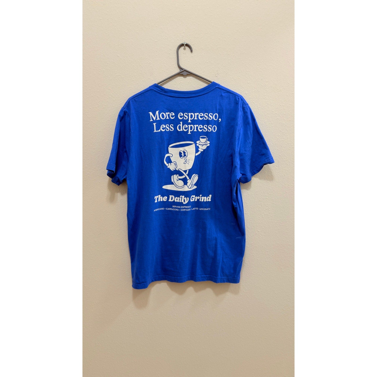 Old Navy "More Espresso, Less Depresso" Graphic Tee Adult Large Preowned