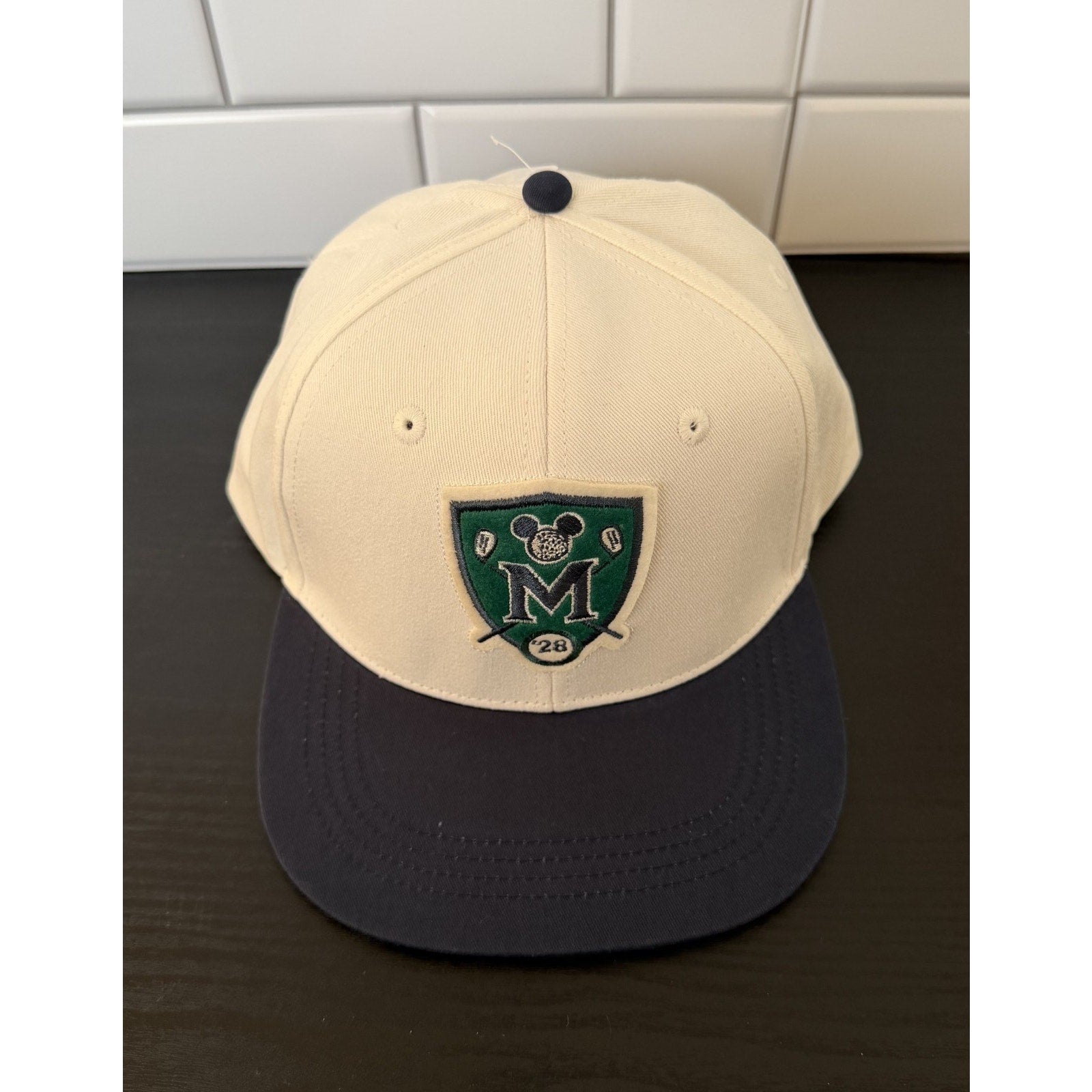 Disney Parks Mickey Mouse Golf Patch Baseball Cap Hat NEW