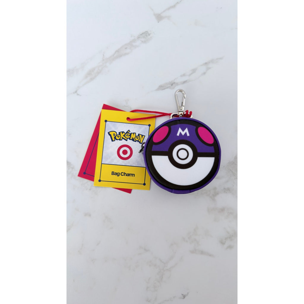 Pokémon x Target Master Ball Bag Charm NWT