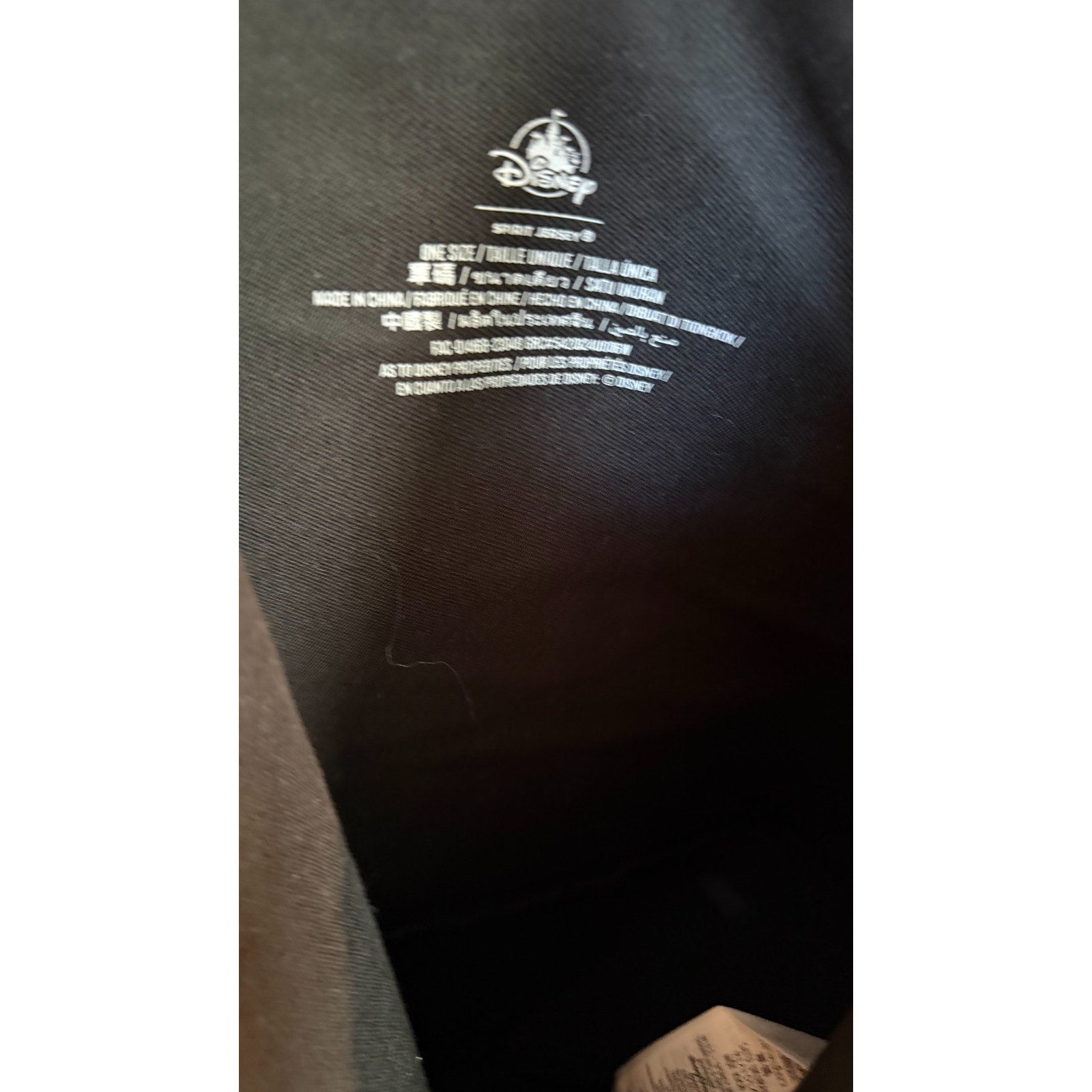 NWT Disney Parks Walt Disney World Mickey Mouse Spirit Jersey Black Tote Bag