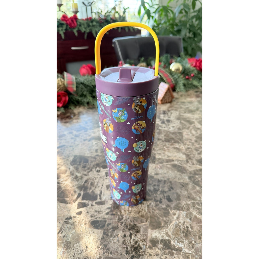 NEW Corkcicle runDisney Wine & Dine Half Marathon 2025 Tumbler - Purple/Yellow