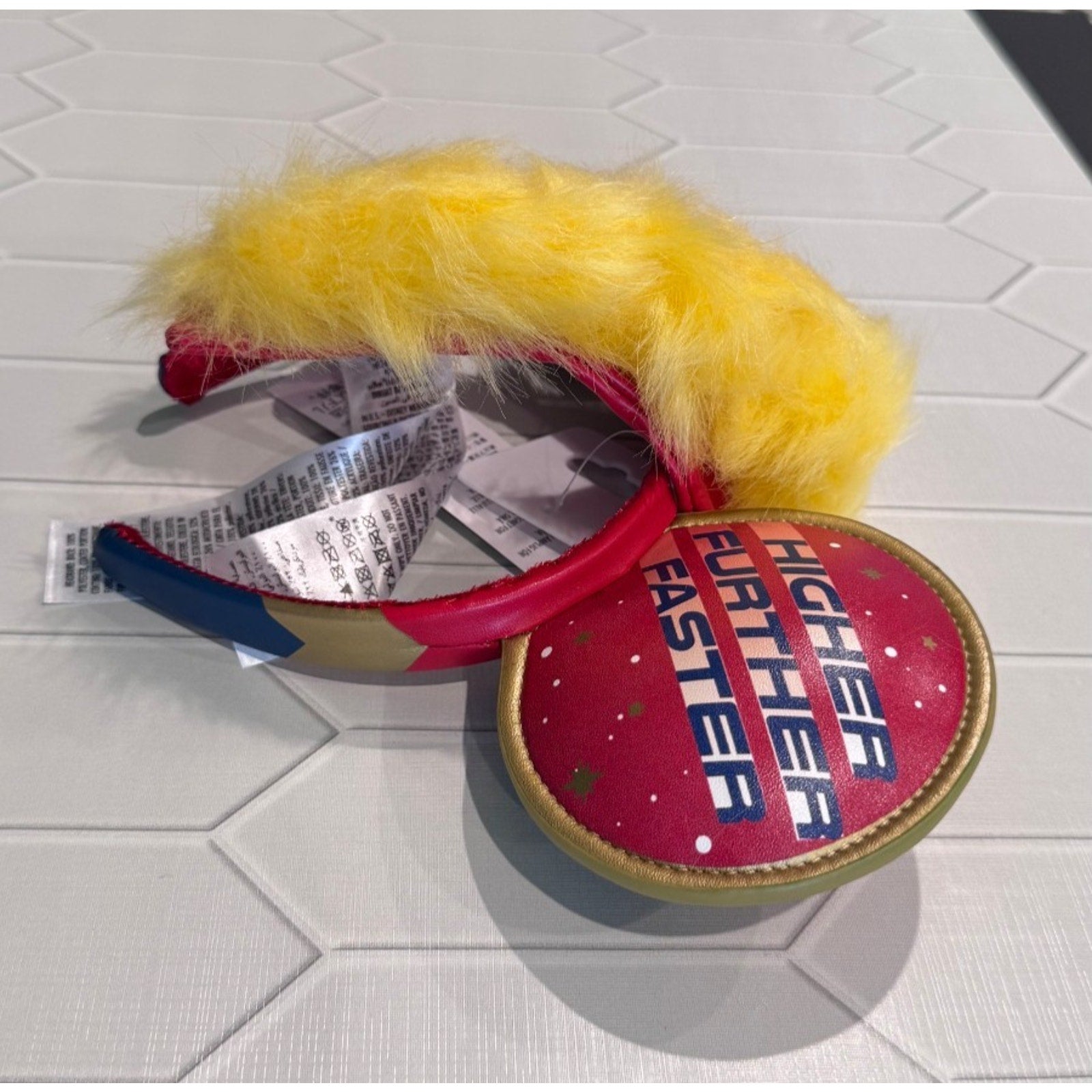 NWT Captain Marvel Ears Headband 2022 Higher Further Faster Mohawk Disney Parks