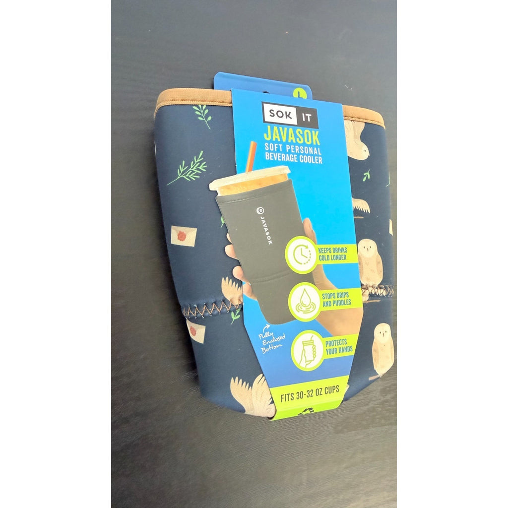 JavaSok "Acceptance Letter" Iced Coffee Sleeve - Large 30-32oz NWT
