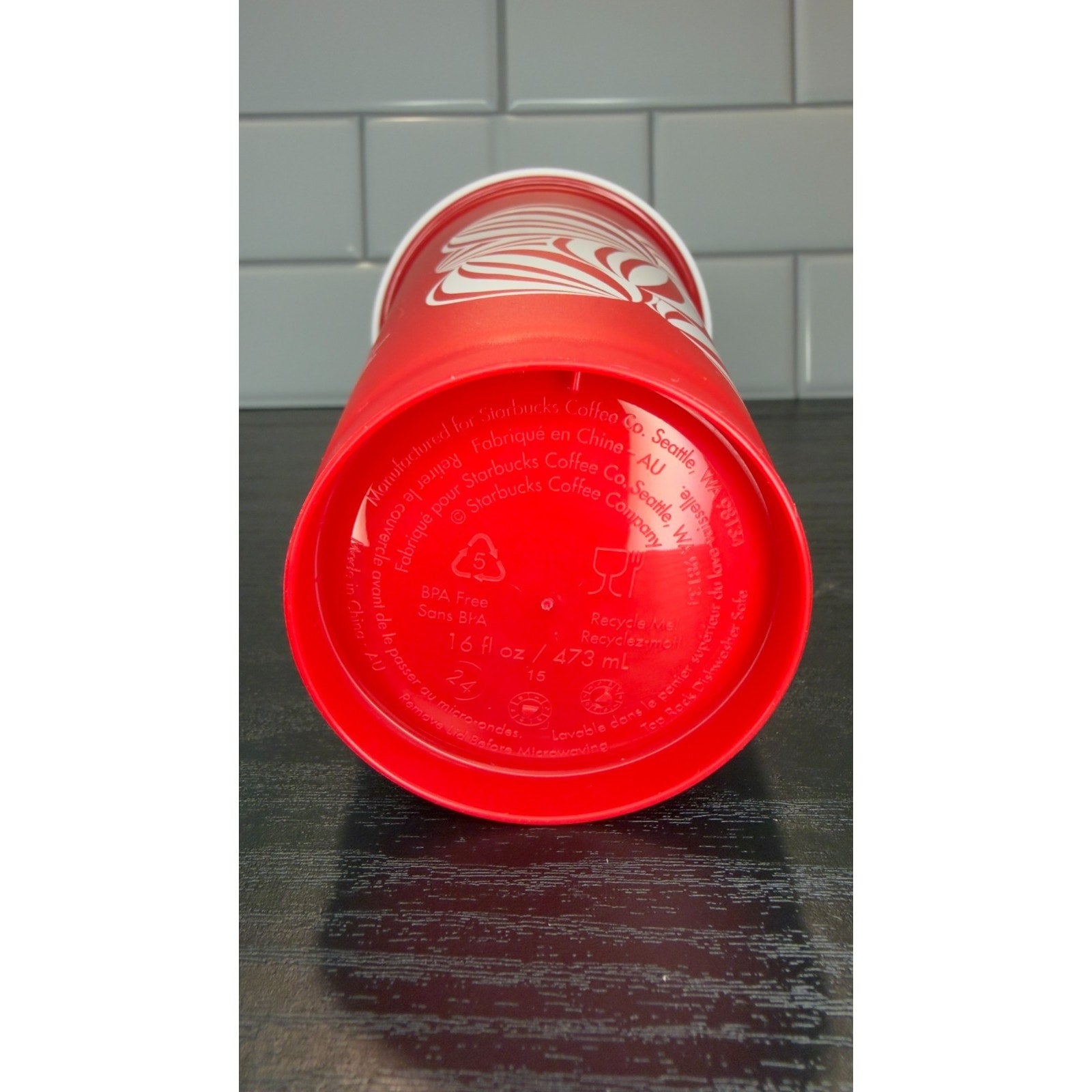 Starbucks 2024 Holiday Red Collectible Reusable Cup with Lid NEW