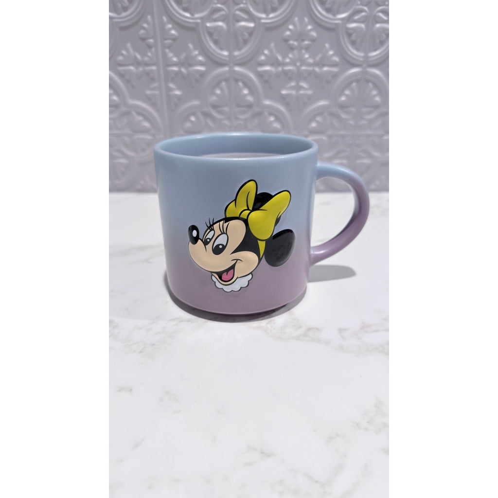 Disney Parks Minnie & Daisy Ombre Ceramic Stoneware Coffee Mug 20 oz NEW