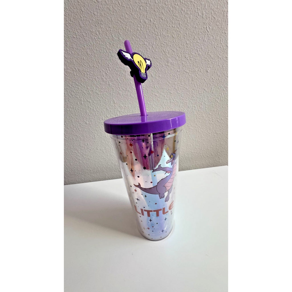 Disney Parks Exclusive Epcot Center Figment Tumbler One Little Spark NWOT