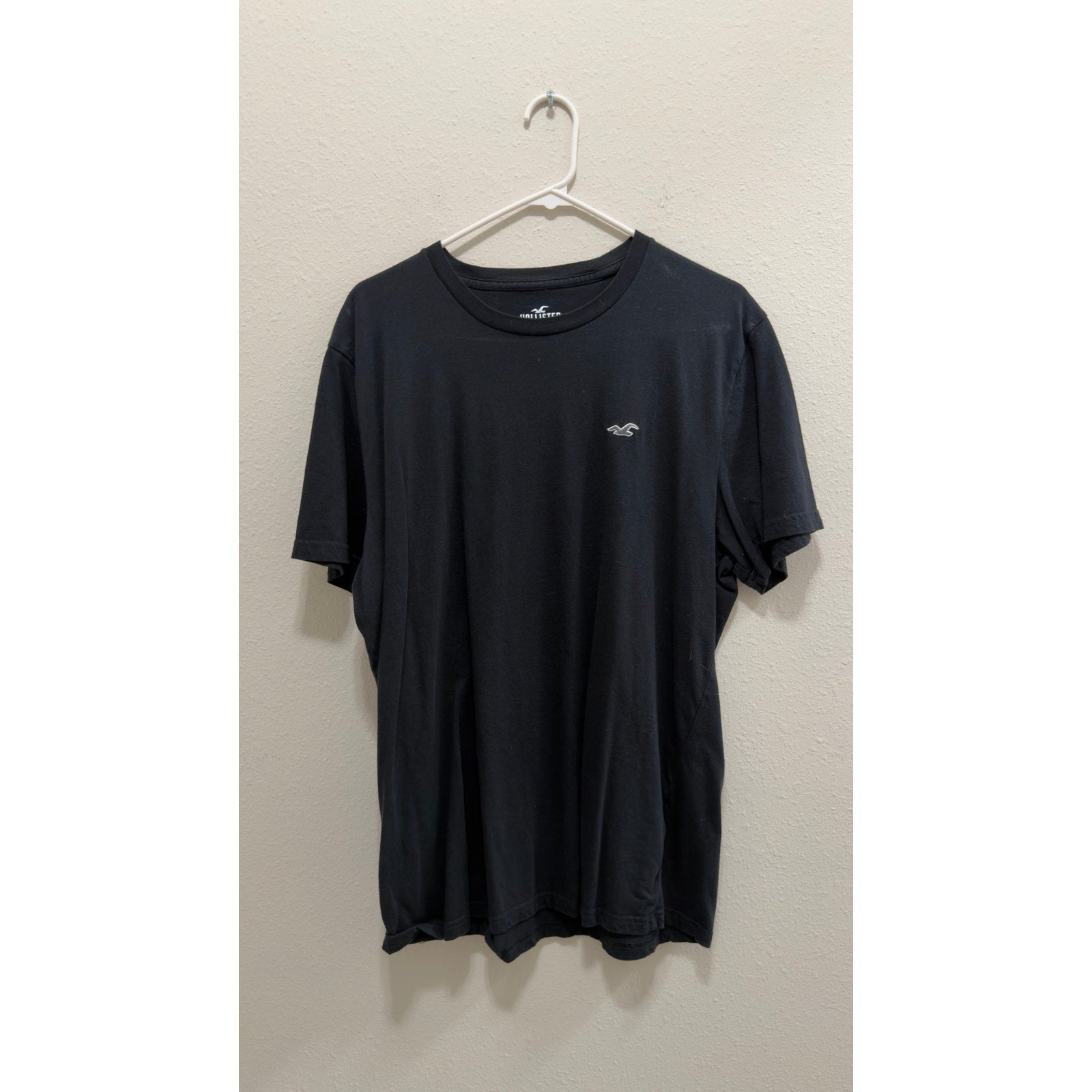 Hollister Must-Have Cotton Icon Crew Tee 2-Pack Size XL Grey & Black