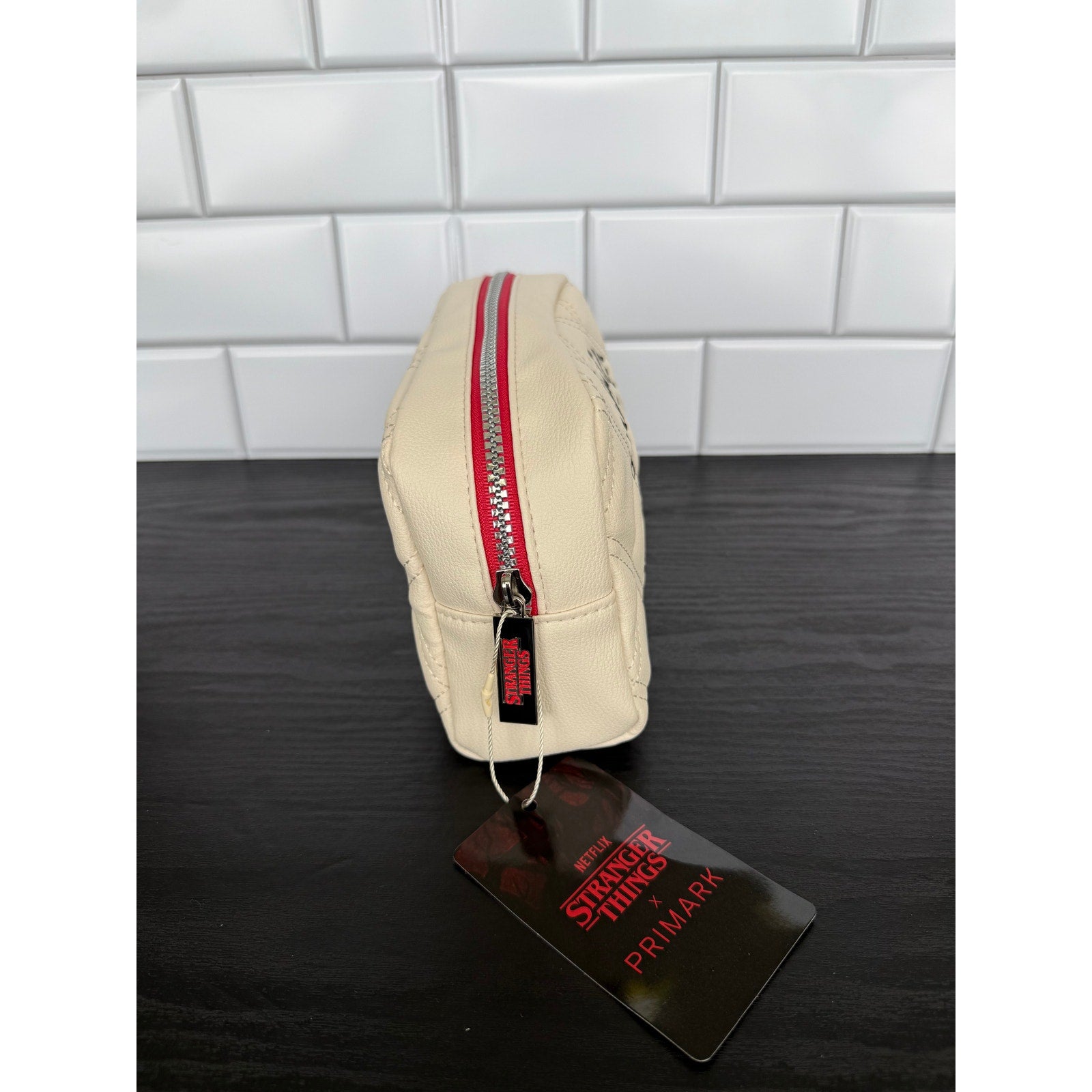 Primark Stranger Things Hellfire Club Quilted Makeup Pouch NWT