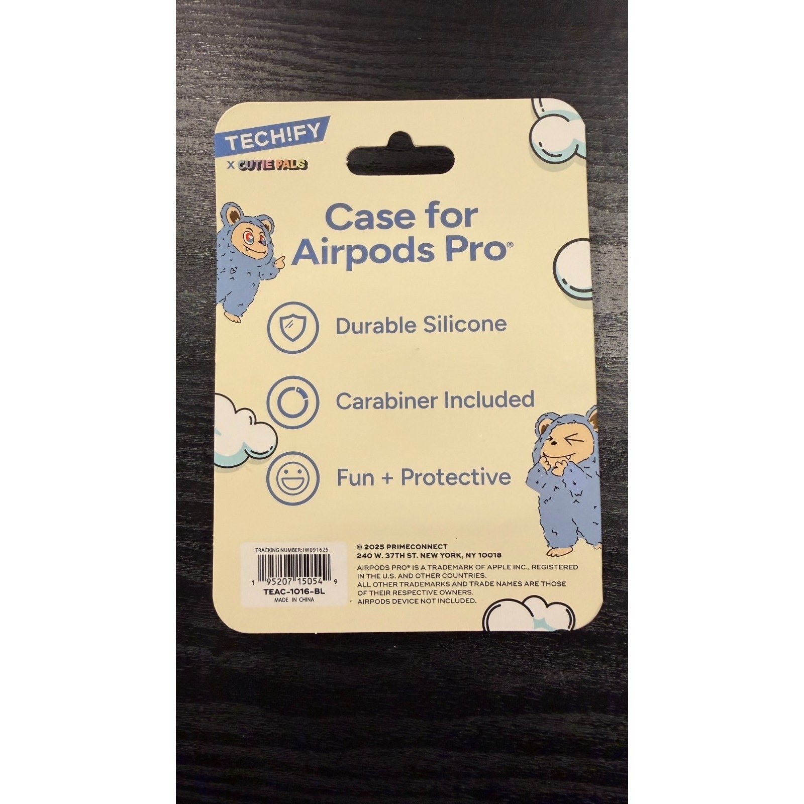 Techify Cutie Pals AirPods Pro Case - Blue Cutie NEW