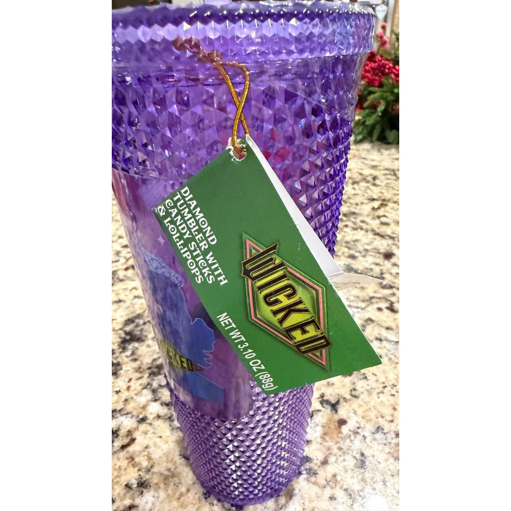 NEW Wicked Movie Diamond Tumbler Gift Set – Candy & Lollipops Included