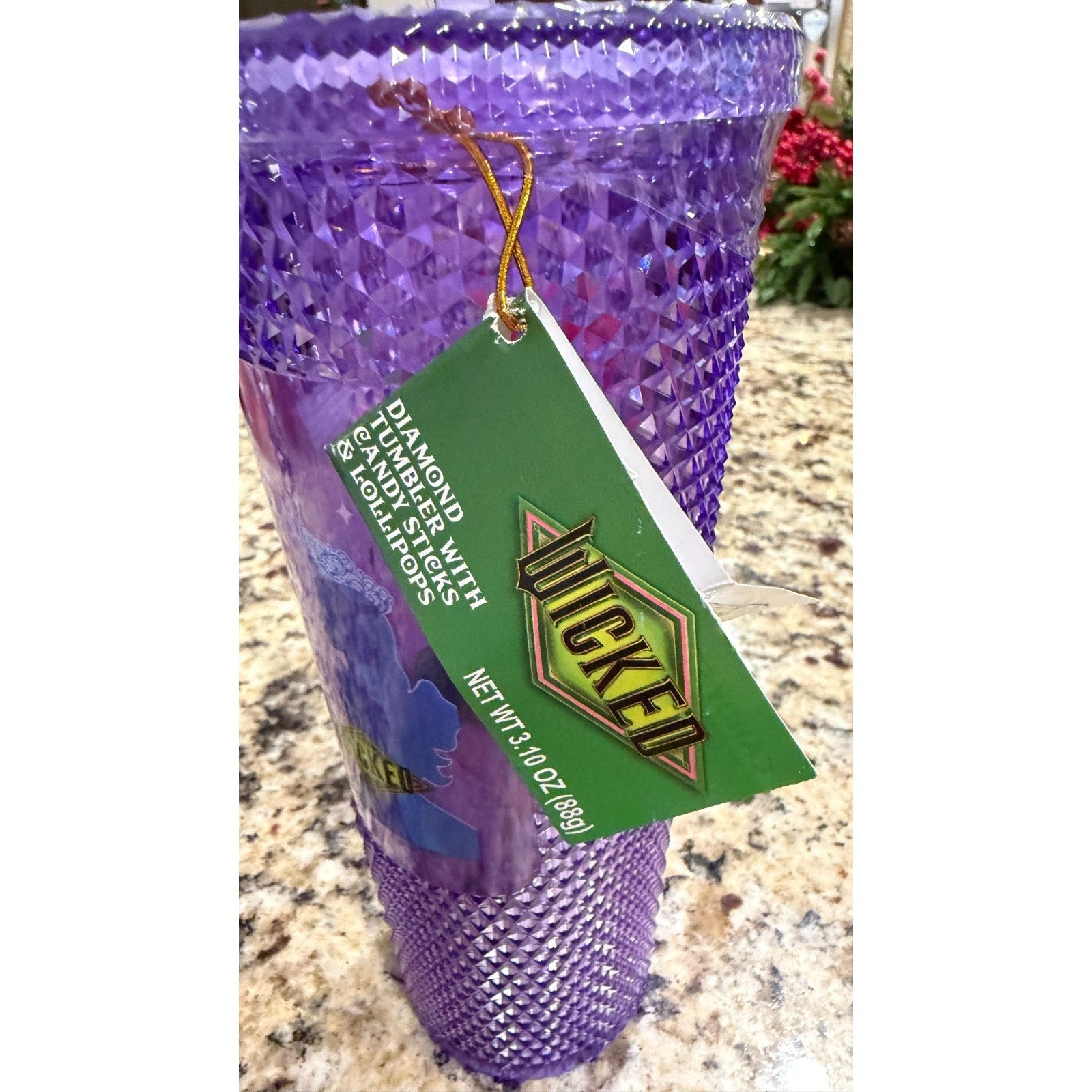 NEW Wicked Movie Diamond Tumbler Gift Set – Candy & Lollipops Included