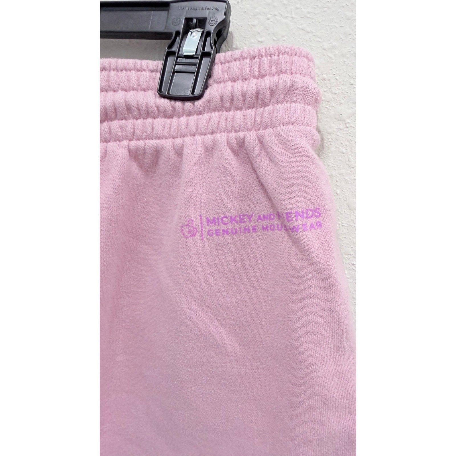 Disney Parks Mickey Mouse Womens Large Purple Sweat Shorts Fleece Lounge NWT