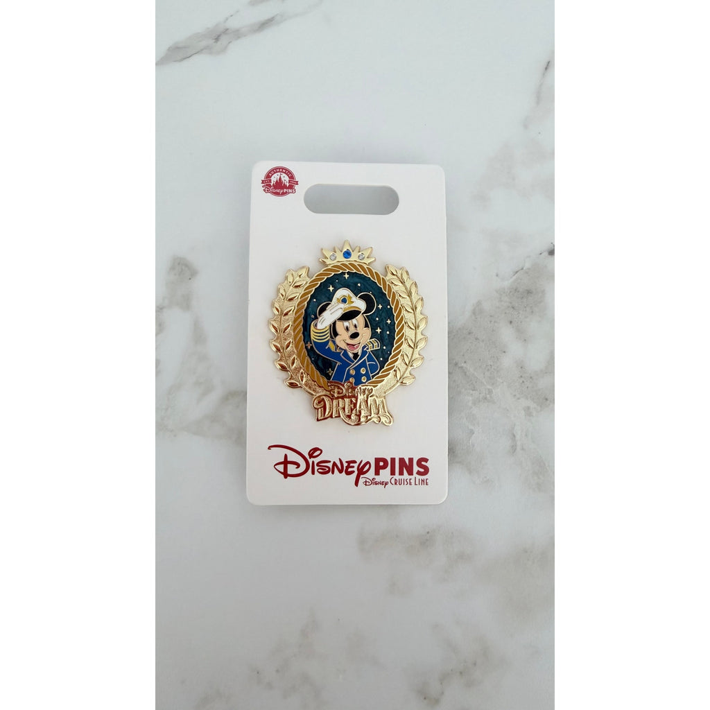 NEW Disney Cruise Line Disney Dream Captain Mickey Bow Art Pin