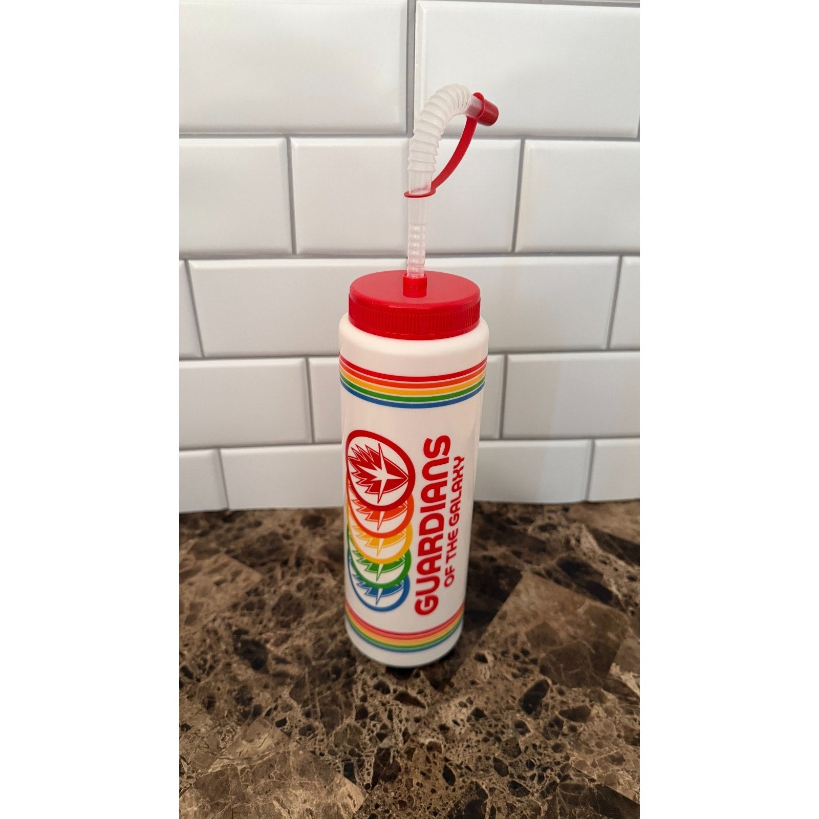 Disney Parks Marvel Guardians of the Galaxy 80s Retro Water Bottle - NEW