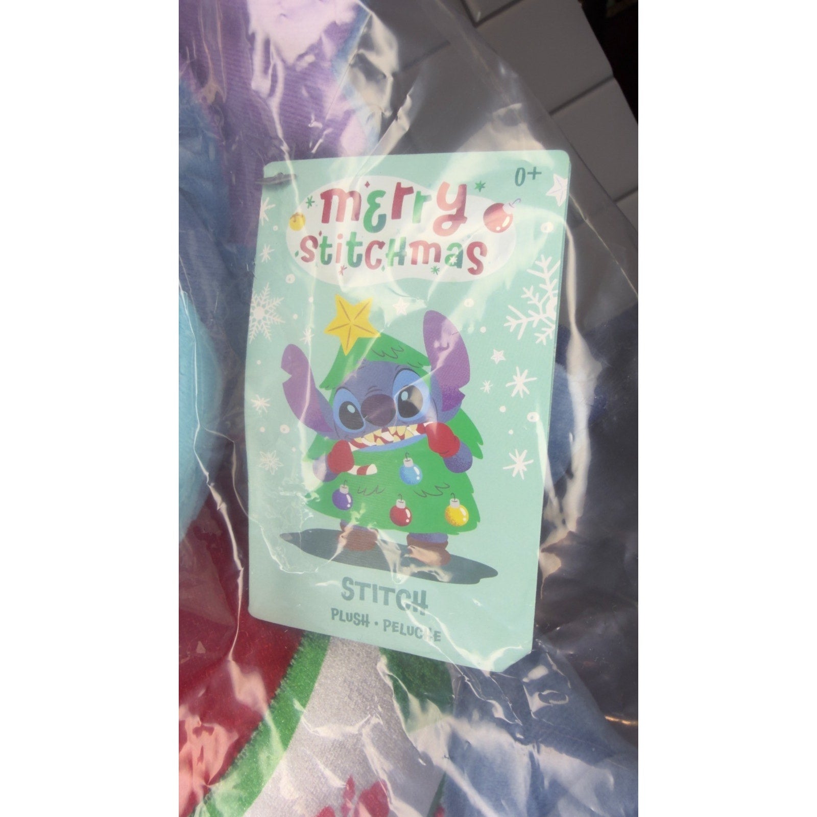 Disney Parks Plush 2025 Christmas Stitch Ornament New With Tags